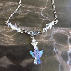 Beautiful one of a kind guardian angel necklace